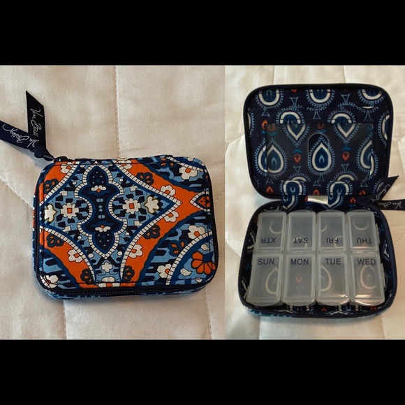 Vera Bradley Handbags - EUC Vera Bradley Travel Pill Case Box in Marrakesh